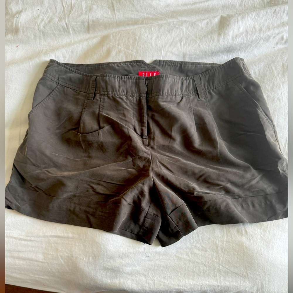 Green dress shorts